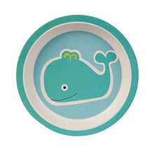Carica l'immagine nel visualizzatore di Gallery, BIOZOYG Set da Cucina in bambù per Bambini 5 Pezzi Motivo: Balena I - Ilgrandebazar