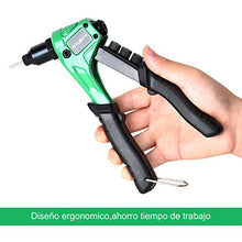 Carica l'immagine nel visualizzatore di Gallery, Pinza rivettatrice con 4 teste intercambiabili, manuale 40...