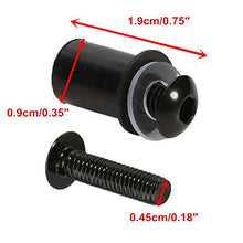Carica l'immagine nel visualizzatore di Gallery, OSAN Parabrezza bullone 10Pz Universale CNC Moto Bulloni Nero - Ilgrandebazar