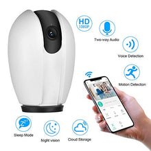 Carica l'immagine nel visualizzatore di Gallery, Telecamera di sicurezza wireless domestica, telecamera sorveglianza,...
