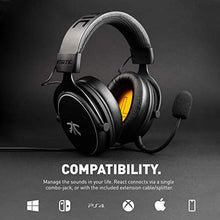 Carica l'immagine nel visualizzatore di Gallery, Cuffie da gioco Fnatic REACT per PS4/PC con driver 53 mm, audio stereo e...