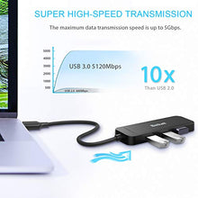 Carica l'immagine nel visualizzatore di Gallery, Beikell Hub USB 3.0, 4 Porte Ultra Sottile per MacBook Air, Mac...