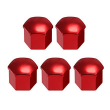 Carica l'immagine nel visualizzatore di Gallery, KKmoon Copriruota per Auto, 20 Pezzi Tappi Dado da 17 mm Universali Rosso