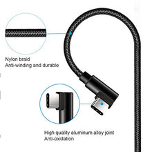 Carica l'immagine nel visualizzatore di Gallery, aceyoon Cavo USB Type-C 90 Gradi 30cm 3 Pezzi 90 Degree USBC 0.3m*3 - Ilgrandebazar