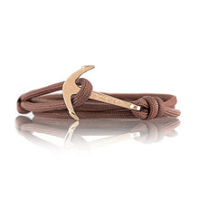 Carica l'immagine nel visualizzatore di Gallery, Vikings Coppia di bracciali ad Ancora Schwarz - / Braun - Gold - Ilgrandebazar