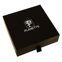Carica l'immagine nel visualizzatore di Gallery, PLANETYS - Bracciale Ancora in Vera Pelle intrecciato Nero Acciaio...