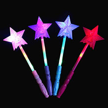 Carica l'immagine nel visualizzatore di Gallery, STOBOK Bacchette magiche Luminose LED Forma Stelle Bacchetta Come mostrato
