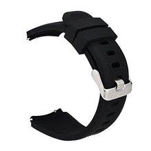 Carica l'immagine nel visualizzatore di Gallery, MroTech 22 mm Cinturino di Ricambio Silicone compatibile per Samsung Nero - Ilgrandebazar