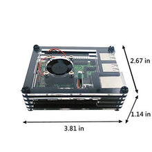 Carica l'immagine nel visualizzatore di Gallery, GCOA Custodia Raspberry Pi 3 B + con Ventola, dissipatori in Alluminio 3PCS,...
