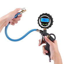 Carica l'immagine nel visualizzatore di Gallery, Manometro Pressione Pneumatici Digitale, 220PSI Gonfiatore LCD Pistola... - Ilgrandebazar