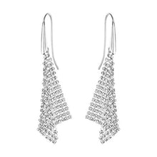 Carica l'immagine nel visualizzatore di Gallery, Swarovski Orecchini A Buco Fit, Cristallo Bianco, Rodiati, da Donna - Ilgrandebazar