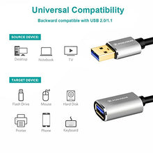 Carica l'immagine nel visualizzatore di Gallery, POSUGEAR Cavo Prolunga USB 3.0 2M, Placcato oro 2M