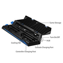 Carica l'immagine nel visualizzatore di Gallery, Keten supporto verticale per PS4 Slim/PS4 Con Ventilatore 2 in 1 base di...