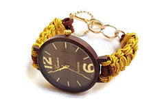 Carica l'immagine nel visualizzatore di Gallery, Orologio Elegante da Polso Donna Marrone Oro Bracciale di Nastro Regolabile... - Ilgrandebazar