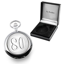 Carica l'immagine nel visualizzatore di Gallery, De Walden- Orologio da taschino con il numero 80 inciso sulla cassa,... - Ilgrandebazar