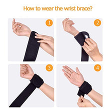 Carica l'immagine nel visualizzatore di Gallery, SUPRBIRD 2 Pezzi Polsiera Elastica Supporto per Polso, Polso Fascia Tutore...