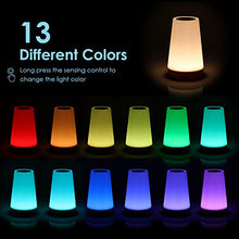 Carica l'immagine nel visualizzatore di Gallery, Auxmir Luce Notturna Bambini Lampada da Comodino Colorata LED con 13...
