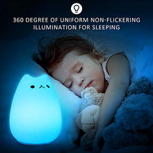 Carica l'immagine nel visualizzatore di Gallery, CHwares Luce notturna a LED per bambini, in silicone, lampada da comodino,...