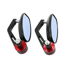 Carica l'immagine nel visualizzatore di Gallery, ViZe 7/8" 22mm Specchietti Moto Retrovisori Specchio Posteriore Per rosso - Ilgrandebazar
