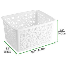 Carica l'immagine nel visualizzatore di Gallery, mDesign Organizer Bagno in plastica – Piccolo Cosmetic Box – Ideale Cestino...