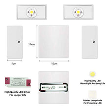 Carica l'immagine nel visualizzatore di Gallery, Lampada da Parete Led Interno, 2 Pezzi 12W Bianco Caldo LED Applique - Ilgrandebazar