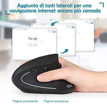 Carica l'immagine nel visualizzatore di Gallery, LOETAD ANKER Mouse Verticale Wireless Ergonomico Silenzioso modalità Standby...