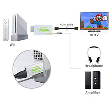 Carica l'immagine nel visualizzatore di Gallery, LiNKFOR Wii Convertitore con Cavo HDMI 3ft/Convertitore a HDMI/Wii Bianco