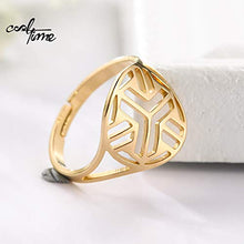 Carica l'immagine nel visualizzatore di Gallery, cooltime Anello da Donna in Acciaio Inox Trinity Hollow out Lady Oro - Ilgrandebazar