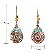 Carica l'immagine nel visualizzatore di Gallery, 4 Paia Orecchini Pendenti Vintage Bohémien con Strass Retrò... - Ilgrandebazar
