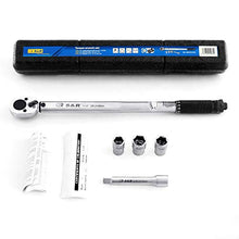 Carica l'immagine nel visualizzatore di Gallery, S&amp;R Chiave Dinamometrica 1/2 ' 46 cm (28-210 Nm) + Prolunga 46
