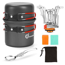 Carica l'immagine nel visualizzatore di Gallery, Odoland Camping Cookware Kit con Pentola e Padella da Campeggio in Alluminio...