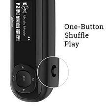 Carica l'immagine nel visualizzatore di Gallery, Walkercam M1 Lettore MP3 USB con radio FM, supporto per lettore musicale Nero