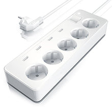 Carica l'immagine nel visualizzatore di Gallery, Bearware - Multipresa elettrica a 5 Vie con 4 x USB 6.0A 30 Watt - 5 Prese - Ilgrandebazar