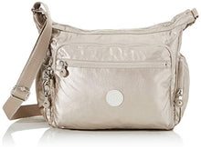 Carica l'immagine nel visualizzatore di Gallery, Kipling Gabbie, Borsa a Spalla Donna, Marina, 35.5 x Argento (Metallic Glow)