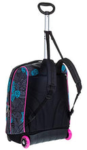 Carica l'immagine nel visualizzatore di Gallery, Trolley Fit Seven Colorflower, Nero, 35 Lt, 2in1 Zaino con Sollevamento...