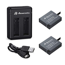 Carica l'immagine nel visualizzatore di Gallery, Powerextra - 2 batterie ricaricabili da 1500 mAh e doppio caricatore USB...