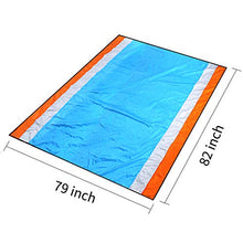 Carica l'immagine nel visualizzatore di Gallery, HISAYSY Coperta da Spiaggia, 210 x 200CM Picnic con Blu-arancione