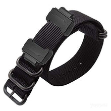 Carica l'immagine nel visualizzatore di Gallery, YOOSIDE Cinturino di ricambio per Casio G-Shock, NATO in nylon con Nero - Ilgrandebazar