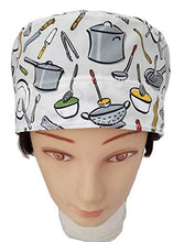 Carica l'immagine nel visualizzatore di Gallery, Cappello da cuoco donna Utensili cucina Catering Con assorbente sulla... - Ilgrandebazar
