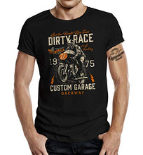 Carica l'immagine nel visualizzatore di Gallery, Maglietta Biker Motorcycle Racer Dirty Race 3XL, Nero