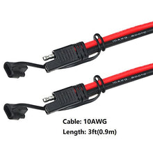 Carica l'immagine nel visualizzatore di Gallery, KUNCAN Cavo SAE 3FT, di prolunga to SAE, 10AWG 2 Pin, con Cavo... - Ilgrandebazar