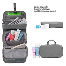 Carica l'immagine nel visualizzatore di Gallery, Wind Took Bolsa da Toilette Beauty Case Viaggio Wash Bag Grigio Argento - Ilgrandebazar