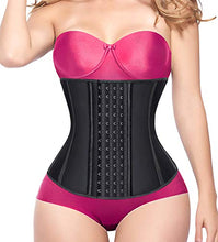 Carica l'immagine nel visualizzatore di Gallery, YIANNA Donna Corsetto Stringivita Modellante Dimagrante Waist Trainer M, Nero - Ilgrandebazar