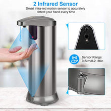 Carica l'immagine nel visualizzatore di Gallery, XCAI Dispenser di Sapone Automatico con Acciaio Inossidabile, sensore di...