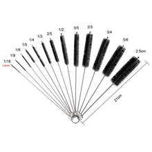 Carica l'immagine nel visualizzatore di Gallery, Vicloon Spazzola Bottiglia,13 Pezzi Set di Nylon Tube per Nero