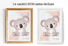 Carica l'immagine nel visualizzatore di Gallery, Stampe per Cameretta Bambini 4 Poster di Simpatici Cuccioli