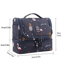 Carica l'immagine nel visualizzatore di Gallery, Tuscall Beauty Case da Viaggio appendere Borsa Toilette - Blu Flamingo - Ilgrandebazar