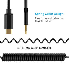 Carica l'immagine nel visualizzatore di Gallery, USB C a 3,5 mm jack audio Aux Cavo, 1,4 M adattatore Tipo C cavo per...
