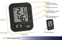 Carica l'immagine nel visualizzatore di Gallery, TFA 30.5026.01 Moxx Digital Thermo-Hygrometer-Black, Nero, 1 Confezione - Ilgrandebazar