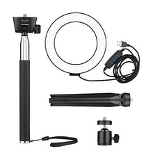Carica l'immagine nel visualizzatore di Gallery, Luce ad Anello Dimmerabile, Andoer 6 pollici LED Ring Light dimmerabile USB...